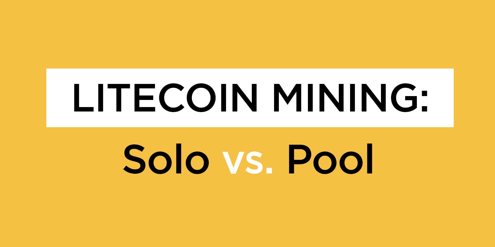 crypto mining pool vs solo